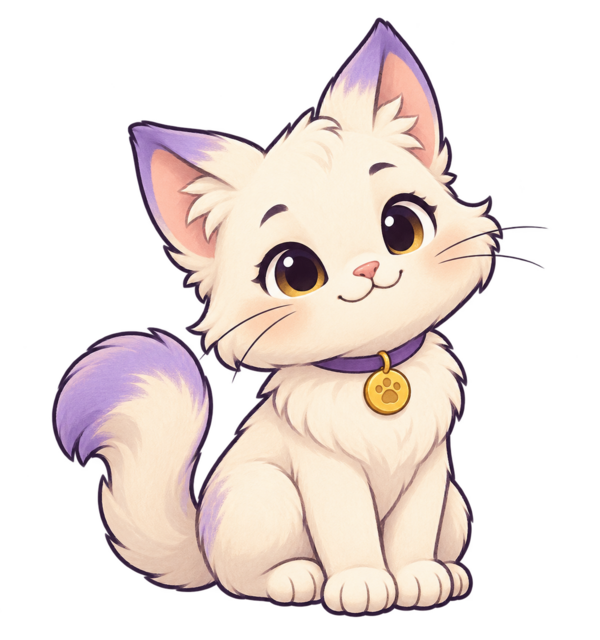 A cream cat companion